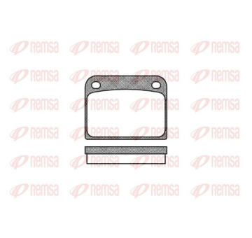 Sada brzdových destiček, kotoučová brzda REMSA 0085.00