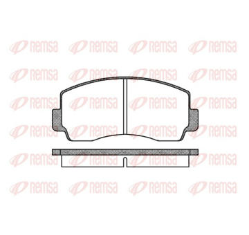 Sada brzdových destiček, kotoučová brzda REMSA 0094.00