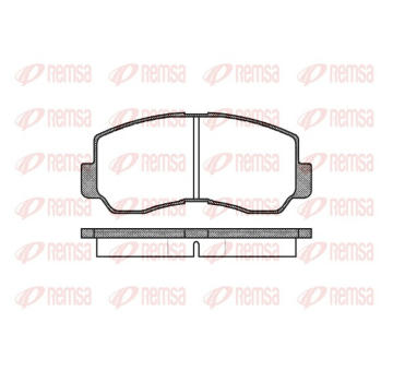 Sada brzdových destiček, kotoučová brzda REMSA 0094.40