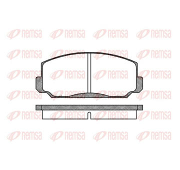 Sada brzdových destiček, kotoučová brzda REMSA 0098.00