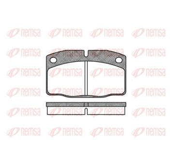Sada brzdových destiček, kotoučová brzda REMSA 0101.00