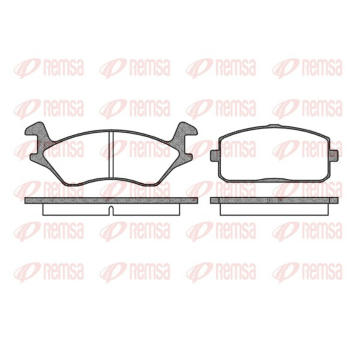 Sada brzdových destiček, kotoučová brzda REMSA 0105.00