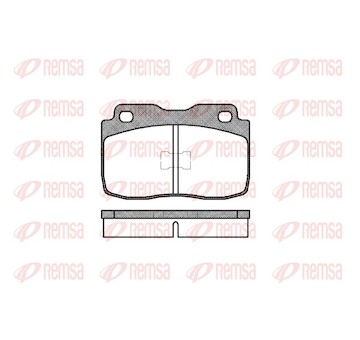Sada brzdových destiček, kotoučová brzda REMSA 0114.00