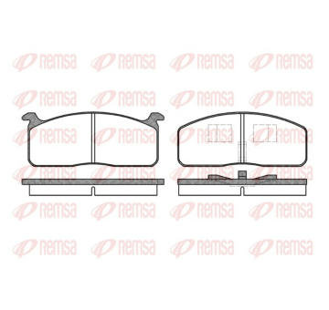 Sada brzdových destiček, kotoučová brzda REMSA 0120.00