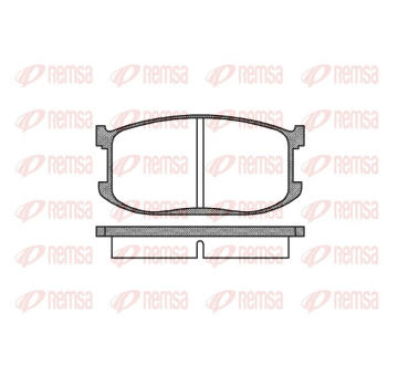 Sada brzdových destiček, kotoučová brzda REMSA 0126.00
