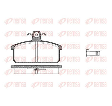 Sada brzdových destiček, kotoučová brzda REMSA 0128.00