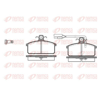 Sada brzdových destiček, kotoučová brzda REMSA 0128.12
