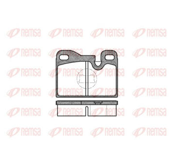 Sada brzdových destiček, kotoučová brzda REMSA 0130.00
