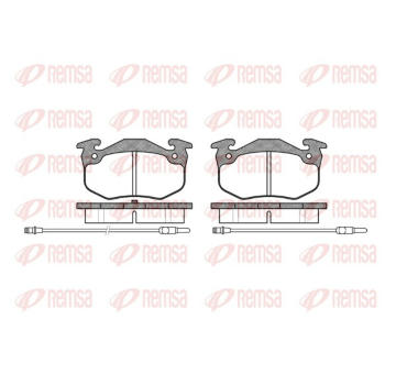 Sada brzdových destiček, kotoučová brzda REMSA 0144.24