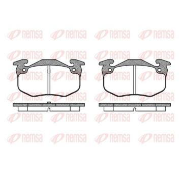 Sada brzdových destiček, kotoučová brzda REMSA 0144.50