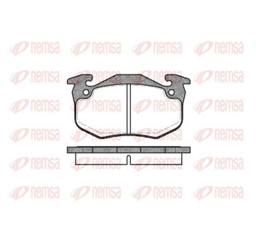 Sada brzdových destiček, kotoučová brzda REMSA 0144.80