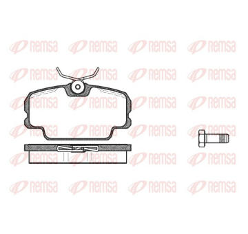 Sada brzdových destiček, kotoučová brzda REMSA 0145.00