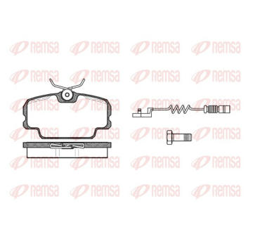 Sada brzdových destiček, kotoučová brzda REMSA 0145.02