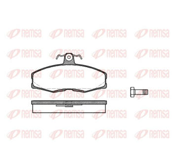 Sada brzdových destiček, kotoučová brzda REMSA 0154.00