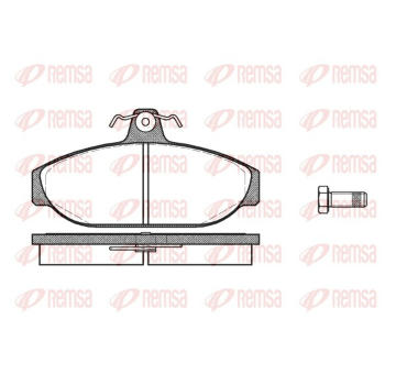 Sada brzdových destiček, kotoučová brzda REMSA 0156.00