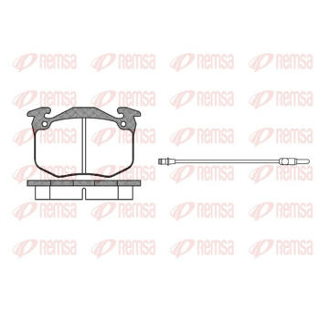 Sada brzdových destiček, kotoučová brzda REMSA 0163.02