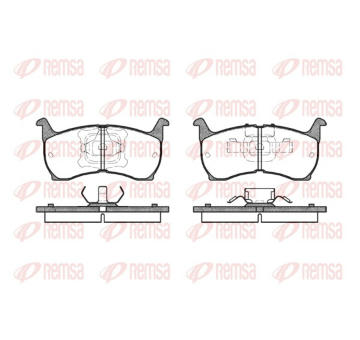 Sada brzdových destiček, kotoučová brzda REMSA 0164.00