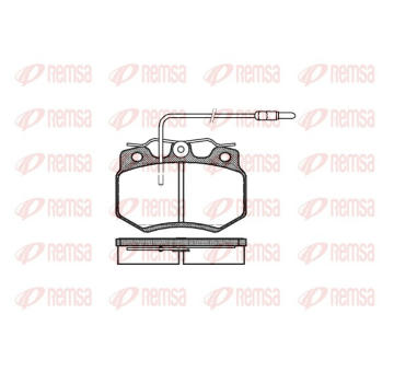 Sada brzdových destiček, kotoučová brzda REMSA 0170.04