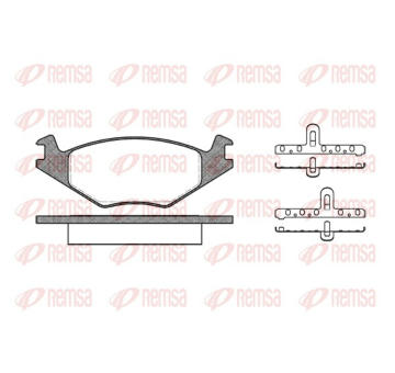Sada brzdových destiček, kotoučová brzda REMSA 0171.20