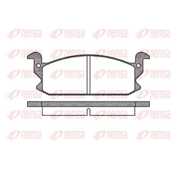 Sada brzdových destiček, kotoučová brzda REMSA 0177.00