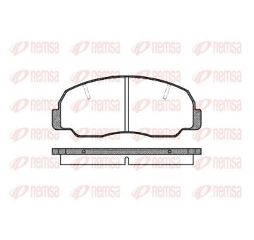 Sada brzdových destiček, kotoučová brzda REMSA 0178.10