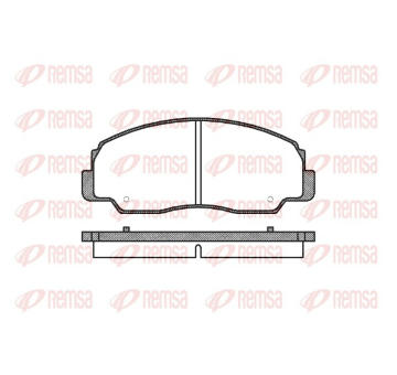 Sada brzdových destiček, kotoučová brzda REMSA 0178.20