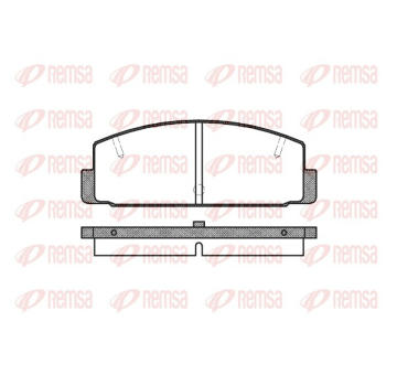 Sada brzdových destiček, kotoučová brzda REMSA 0179.10