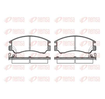 Sada brzdových destiček, kotoučová brzda REMSA 0191.04