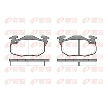 Sada brzdových destiček, kotoučová brzda REMSA 0192.10