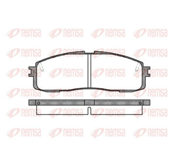 Sada brzdových destiček, kotoučová brzda REMSA 0199.10