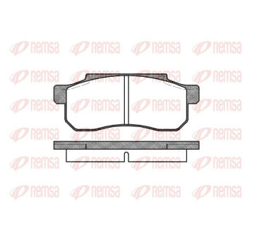 Sada brzdových destiček, kotoučová brzda REMSA 0203.10