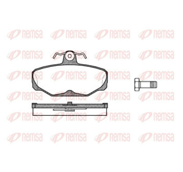 Sada brzdových destiček, kotoučová brzda REMSA 0205.00