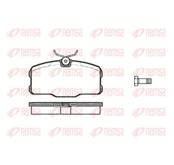 Sada brzdových destiček, kotoučová brzda REMSA 0207.00