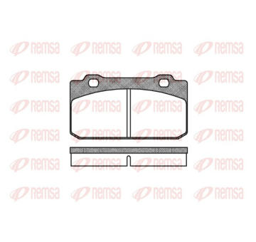 Sada brzdových destiček, kotoučová brzda REMSA 0210.00