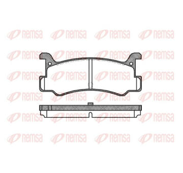 Sada brzdových destiček, kotoučová brzda REMSA 0213.00