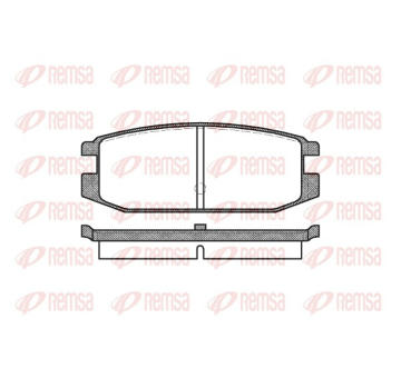 Sada brzdových destiček, kotoučová brzda REMSA 0217.00