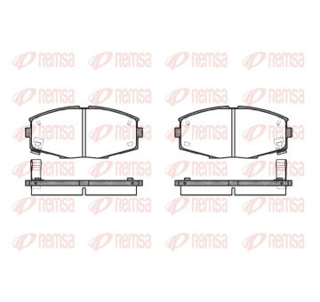 Sada brzdových destiček, kotoučová brzda REMSA 0225.04
