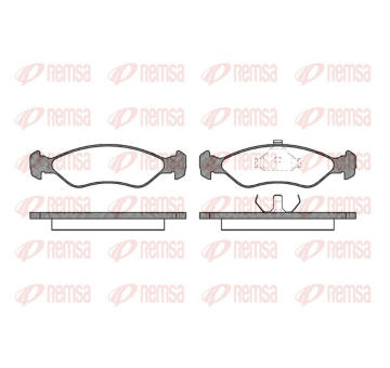 Sada brzdových destiček, kotoučová brzda REMSA 0230.00