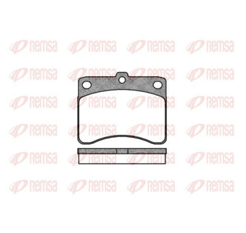 Sada brzdových destiček, kotoučová brzda REMSA 0232.00