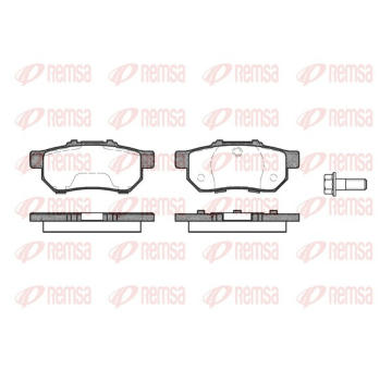 Sada brzdových destiček, kotoučová brzda REMSA 0233.20