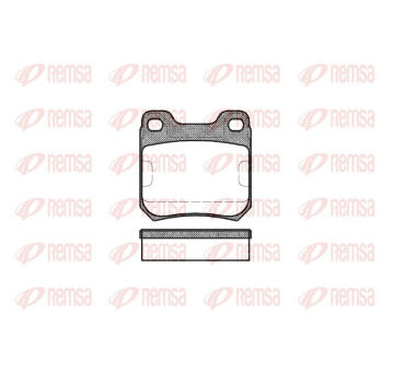 Sada brzdových destiček, kotoučová brzda REMSA 0239.40