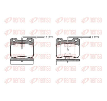 Sada brzdových destiček, kotoučová brzda REMSA 0247.04