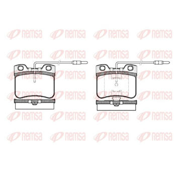 Sada brzdových destiček, kotoučová brzda REMSA 0247.14