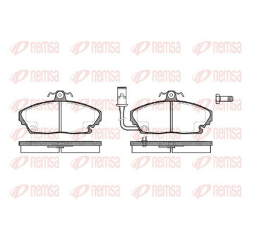 Sada brzdových destiček, kotoučová brzda REMSA 0250.01