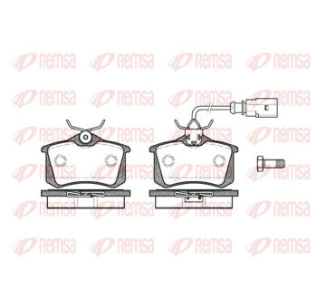Sada brzdových destiček, kotoučová brzda REMSA 0263.51