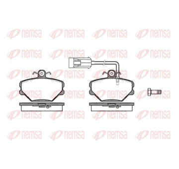 Sada brzdových destiček, kotoučová brzda REMSA 0264.42