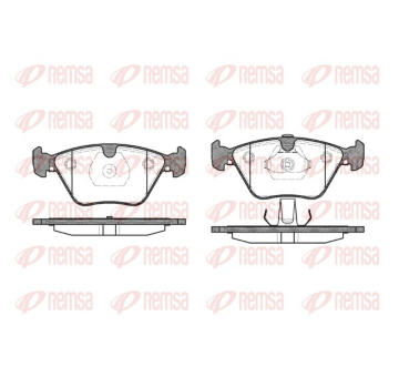 Sada brzdových destiček, kotoučová brzda REMSA 0270.13
