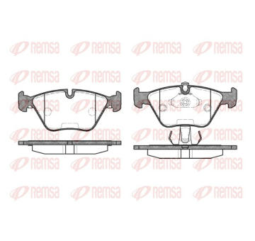 Sada brzdových destiček, kotoučová brzda REMSA 0270.25
