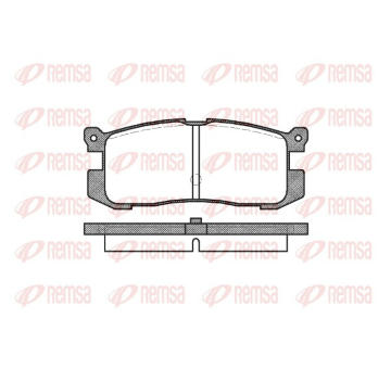 Sada brzdových destiček, kotoučová brzda REMSA 0272.00