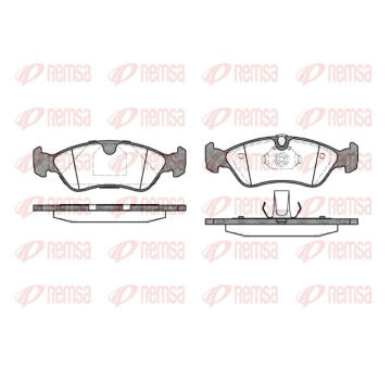 Sada brzdových destiček, kotoučová brzda REMSA 0286.50